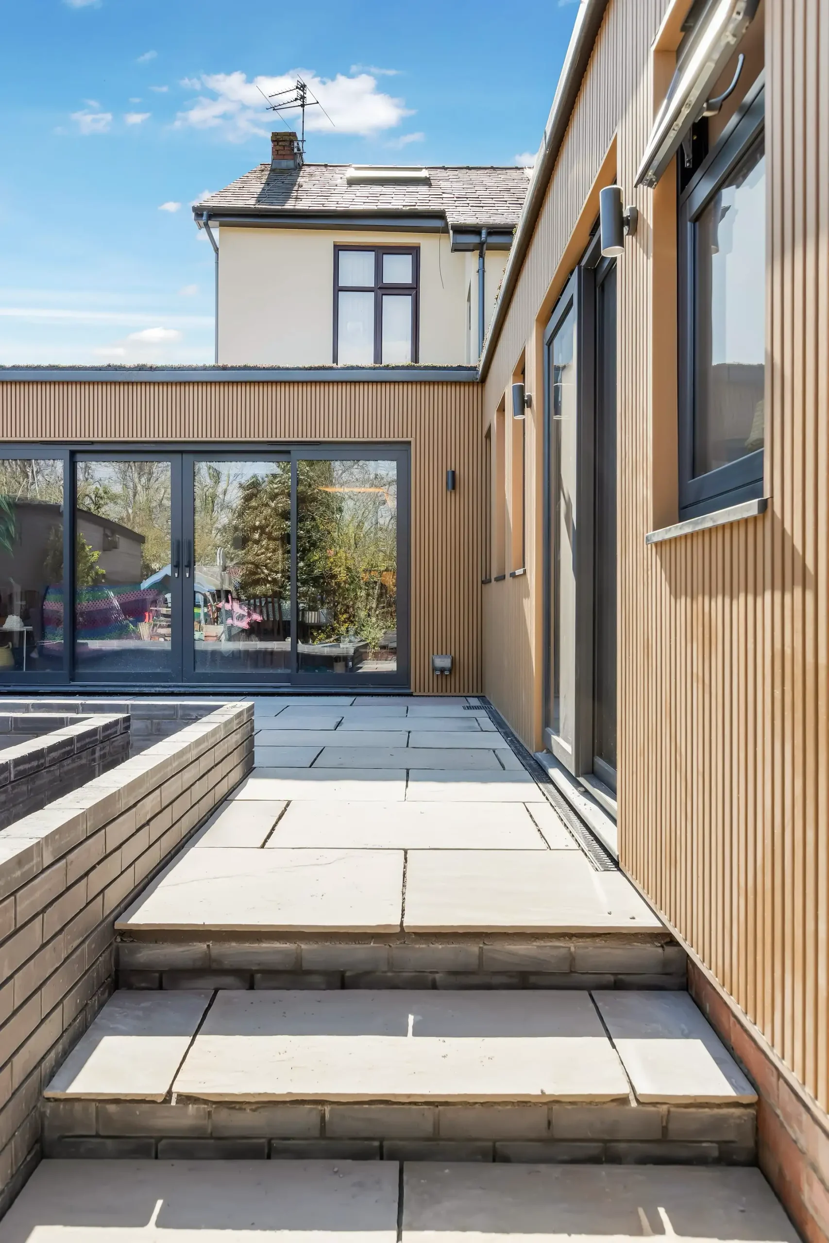 Patio at Kitchen extension Preston St Andrews